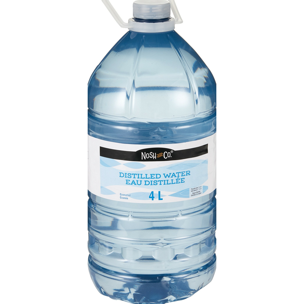 Nosh & Co. East Distilled Water, 4 L