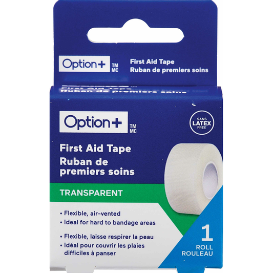 OPTION+ Clear First-Aid Tape, 1 ct