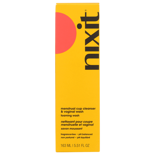 nixit Menstrual Cup Cleanser & Vaginal Wash Foaming Wash, 163 mL