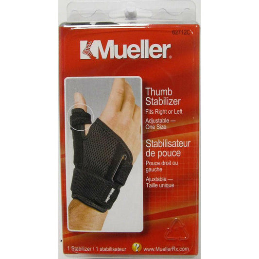 Mueller Reversible Thumb Stabilizer, Black, One Size Fits Most, 1 ct