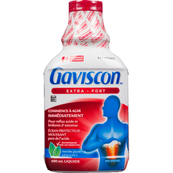 Gaviscon Extra Strength Soothing Liquid Icy Mint 600 mL