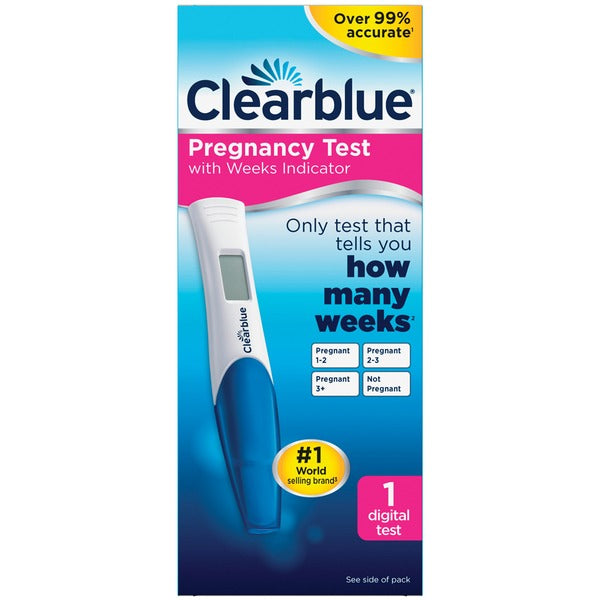 Clearblue Digital Pregnancy Test with Weeks Indicator, 1 Test