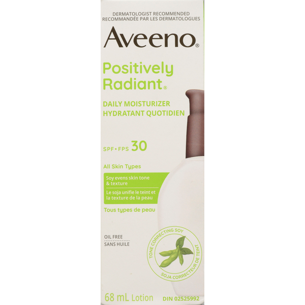 Aveeno Positively Radiant Daily Moisturizer SPF 30, 68 mL