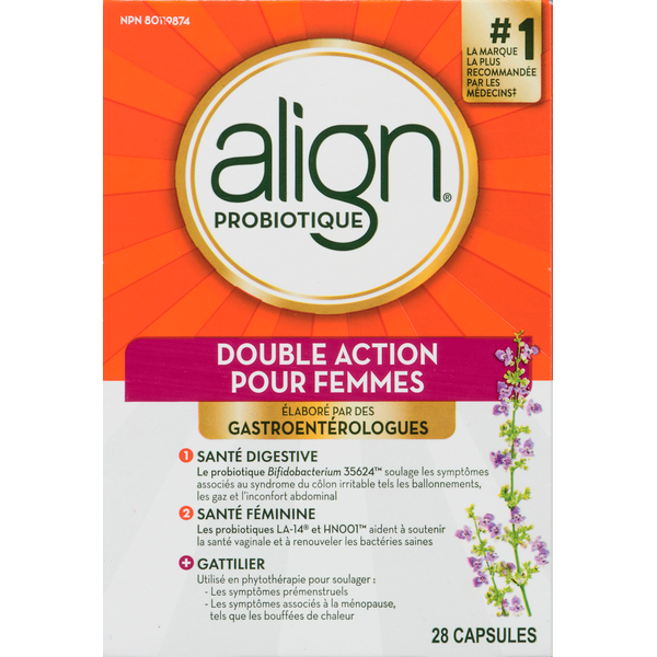 Align Women's Dual Action Probiotic Capsules, 28 Capsules