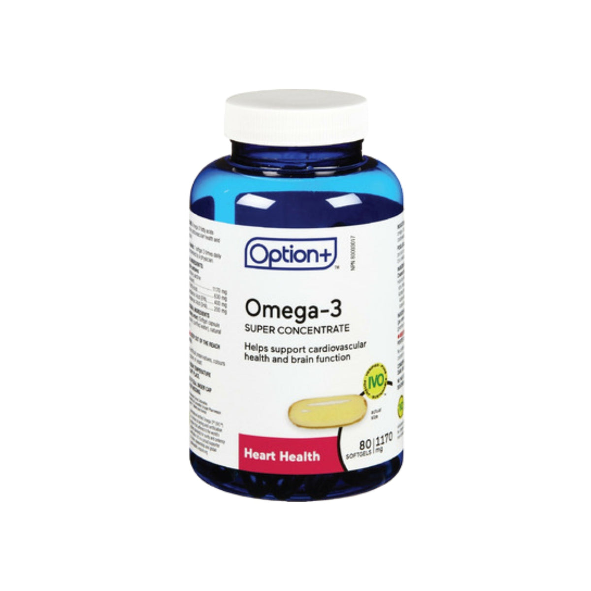 Option+ Omega-3 Super Concentrate 1170 mg, 80 Softgels