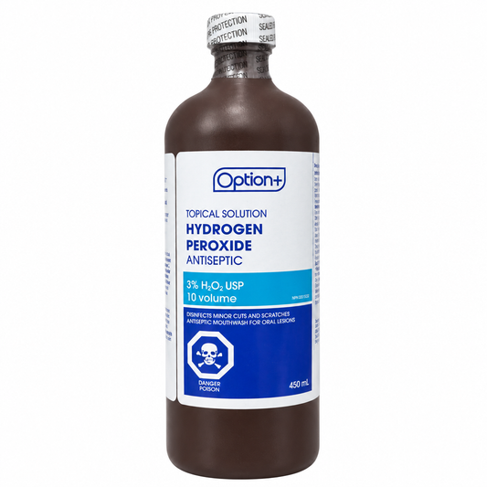 Option+ 3% Hydrogen Peroxide 450 mL