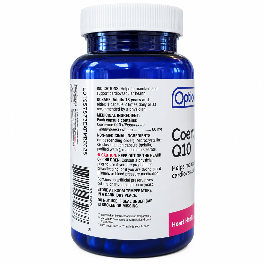 Option+ Coenzyme Q10 60 mg Capsules, 60 Capsules