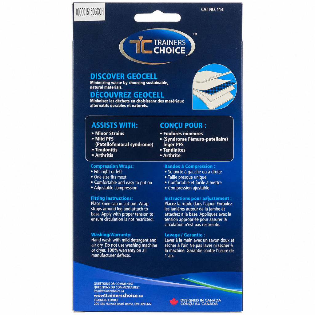Trainer's Choice Knee Compression Wrap, One Size