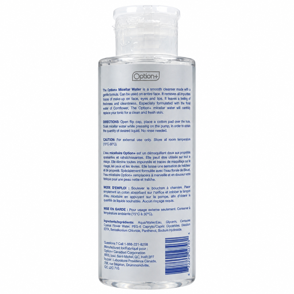 Option+ 3-in-1 Micellar Water, 500 mL