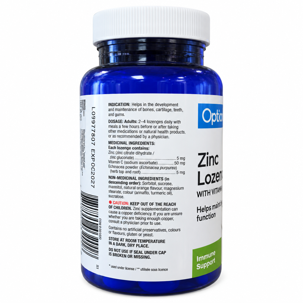 OPTION+ ZINC LOZENGES
