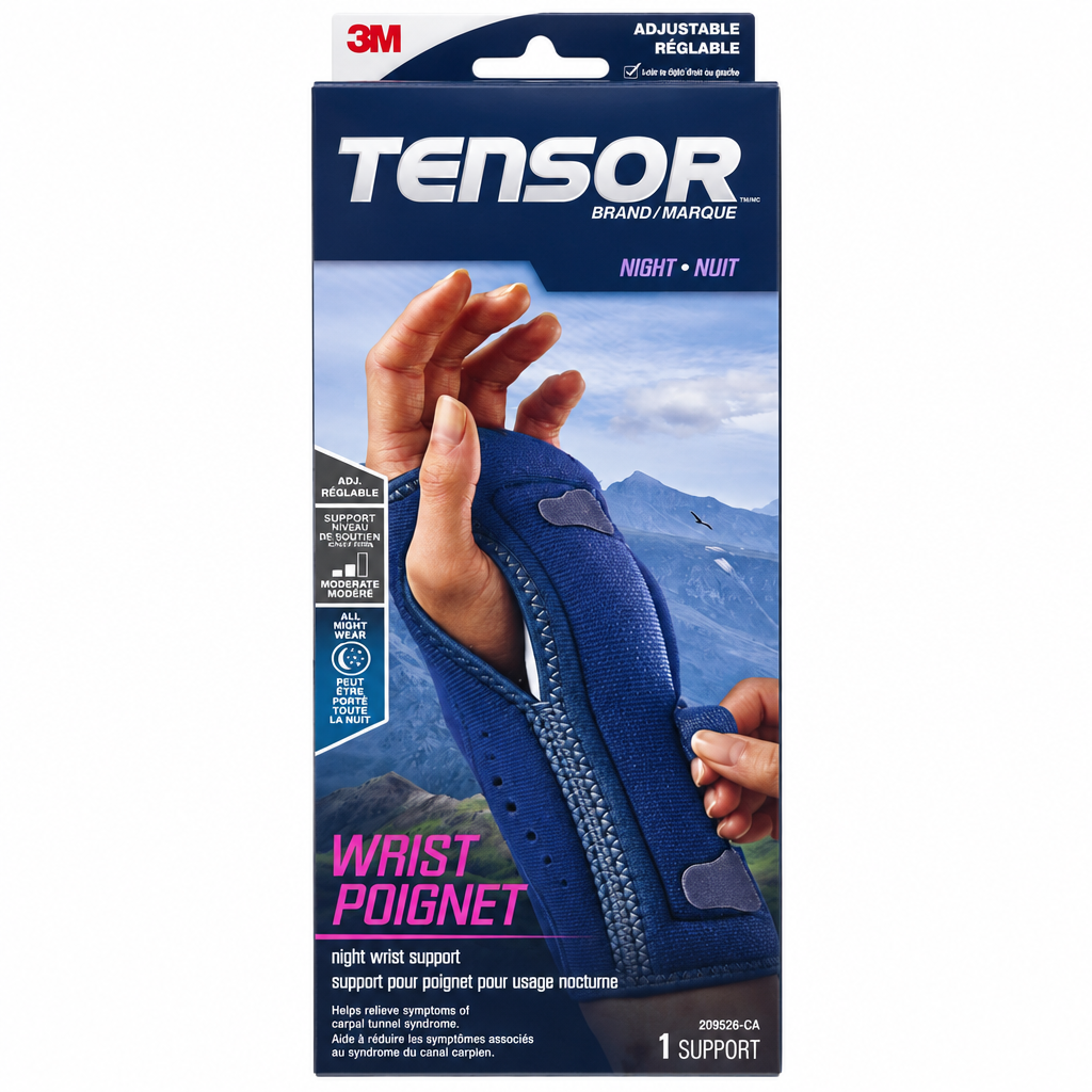 3M TENSOR ADJUSTABLE NIGHT COMFORT WRIST SUPPORT 1S