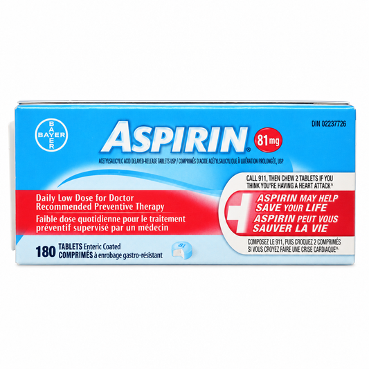 ASPIRIN TB COATED DAILY LOW DOSE 81MG 180