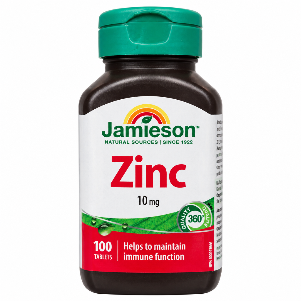Jamieson Zinc 10 mg Tablets, 100 Tablets