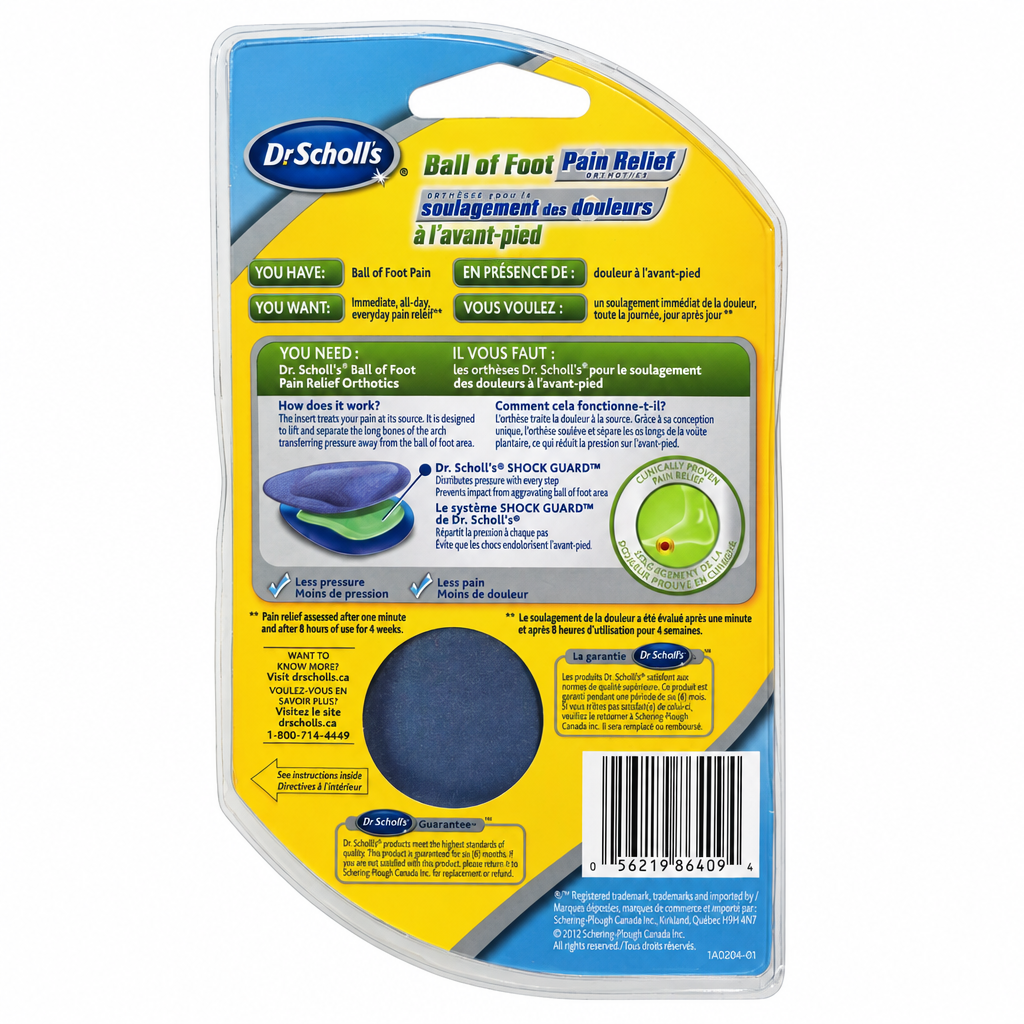 SCHOLL BALL OFOOT PAIN REL ORTH M&W