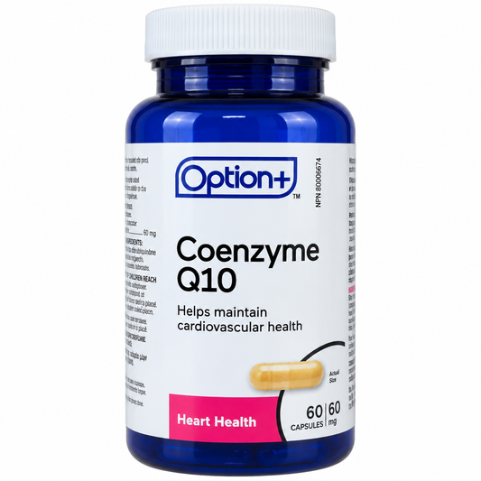 Option+ Coenzyme Q10 60 mg Capsules, 60 Capsules