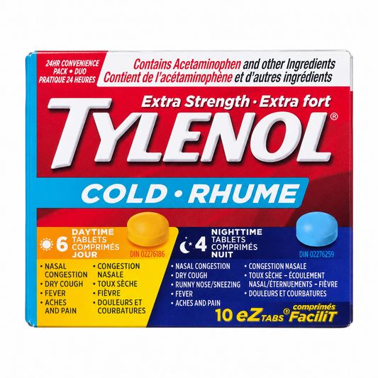 TYLENOL COLD X-STR DN TABS 6+4S