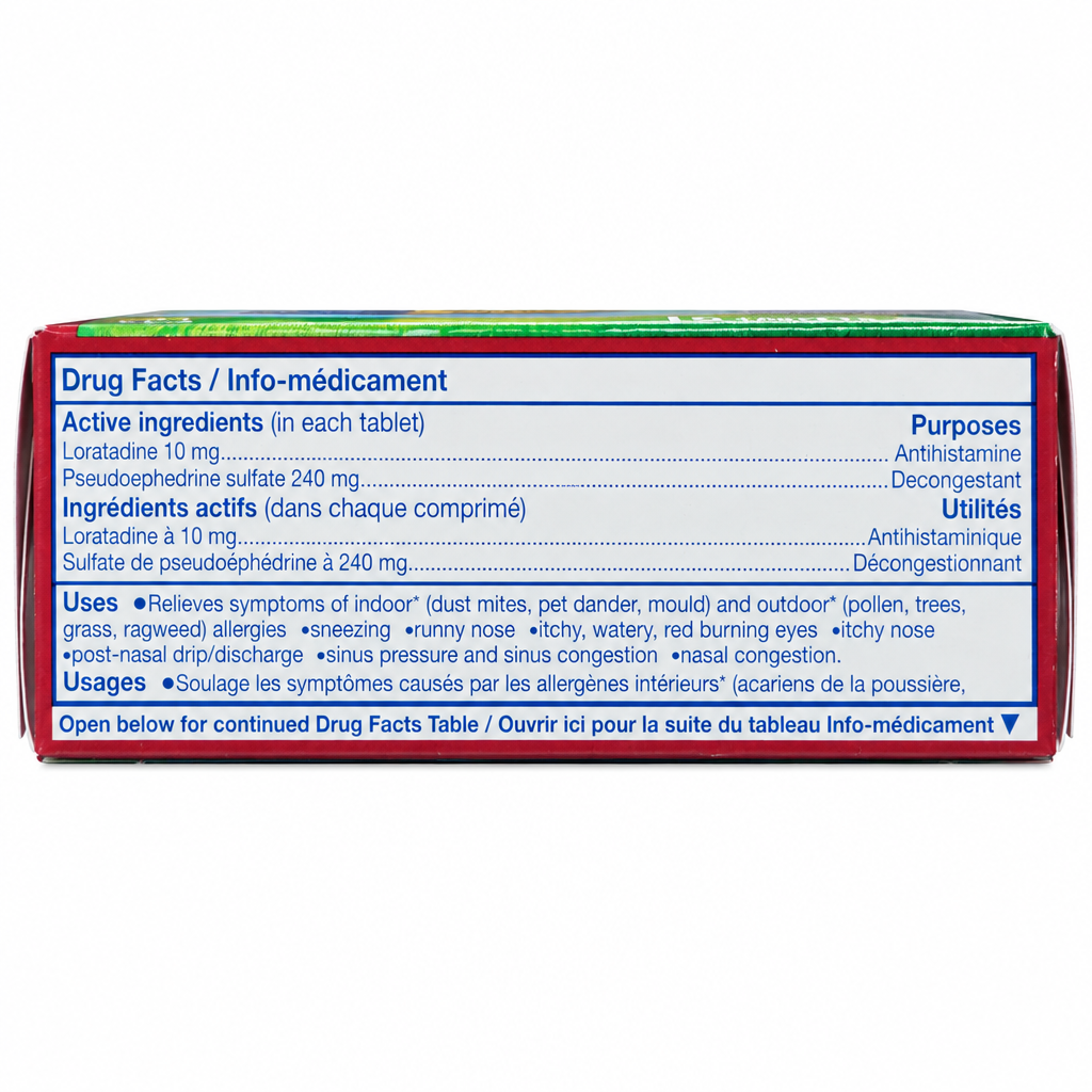 Claritin Allergy + Sinus Extra Strength 24 Hour Caplets, 15 Count