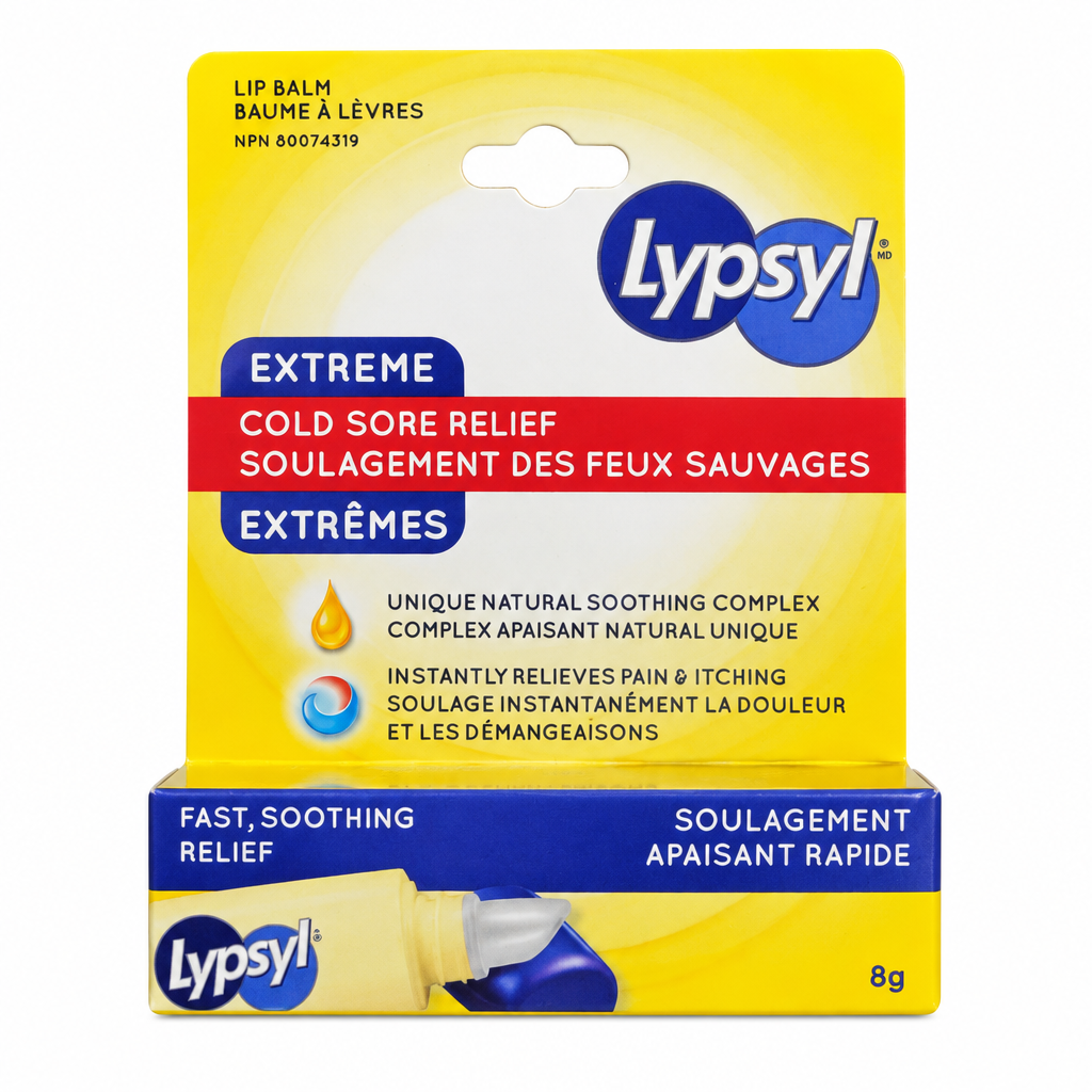 Lypsyl Extreme Cold Sore Relief Lip Balm, 8 g