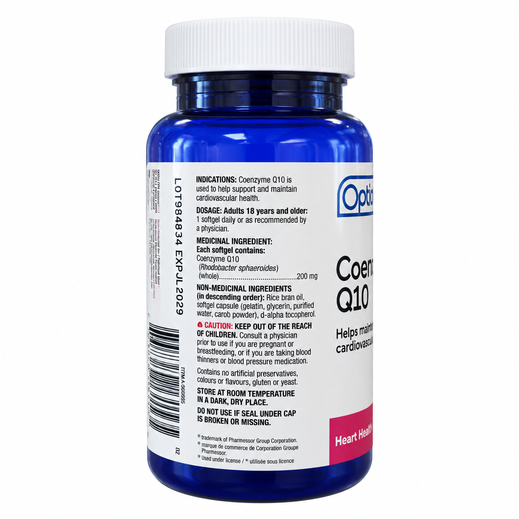 Option+ Coenzyme Q10 200 mg Softgels, 60 Softgels