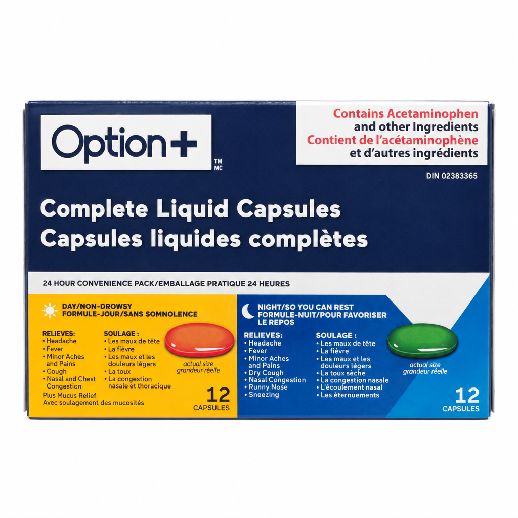 OPTION+ COMPLETE D/N GELS 12+12