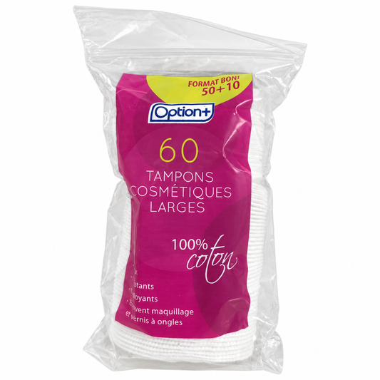 OPTION+ MAKE UP REMOVER PADS  60S
