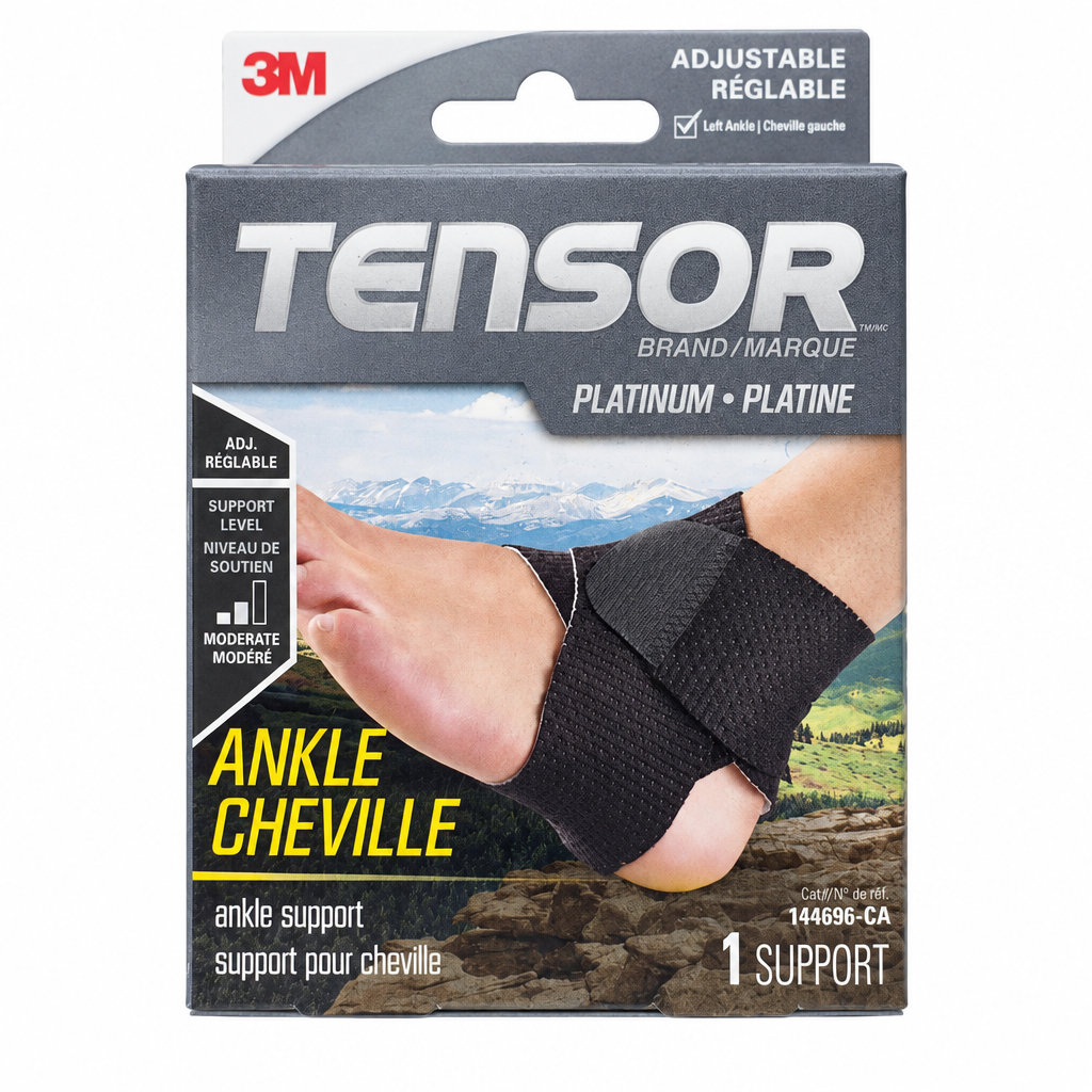3M TENSOR PLATINUM ADJ ANKLE SUPPORT 1S