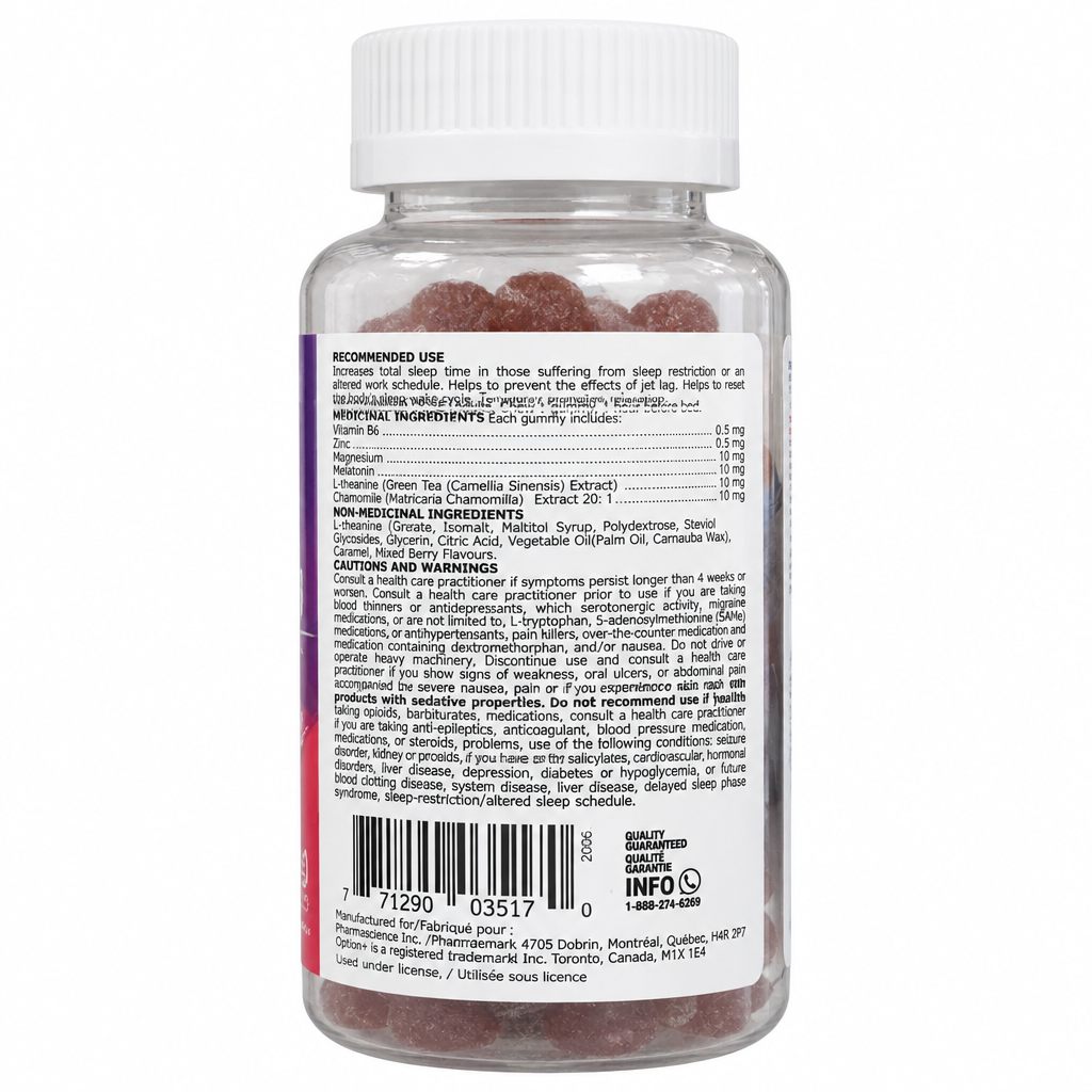 Option+ Melatonin Gummies 10 mg, 60 Gummies