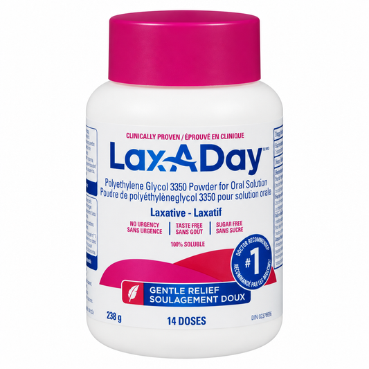LAX-A-DAY PEG 3350 Laxative Powder, 238 g (14 Doses)