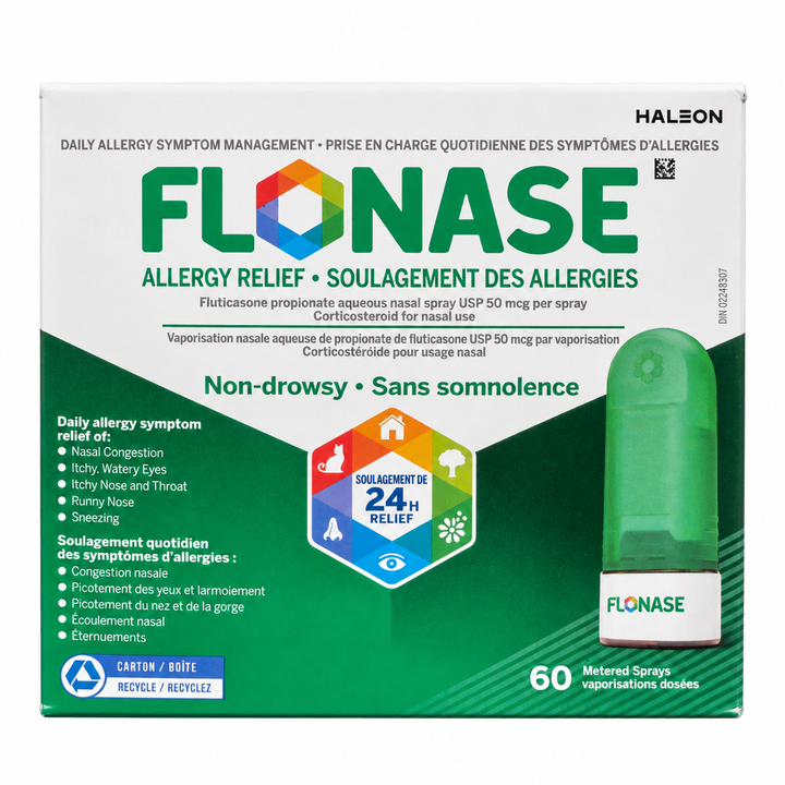 Flonase Allergy Relief Nasal Spray 50 mcg, 60 Metered Sprays