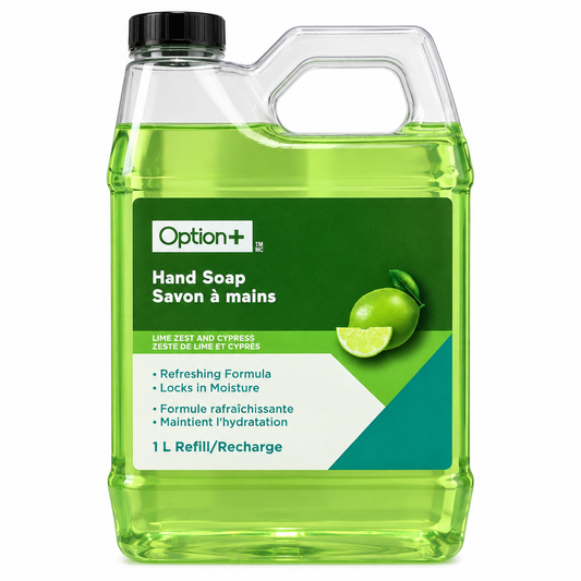 Option+ Lime Zest & Cypress Refreshing Hand Soap, 1 L