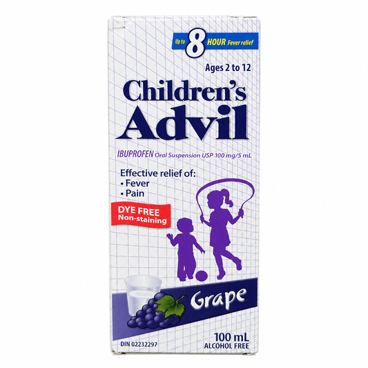 ADVIL CHILD LIQ 100MG DYE FREE 100ML