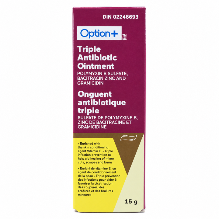 OPTION+ OINTMENT ANTIBIOTIC TRIPLE 15G