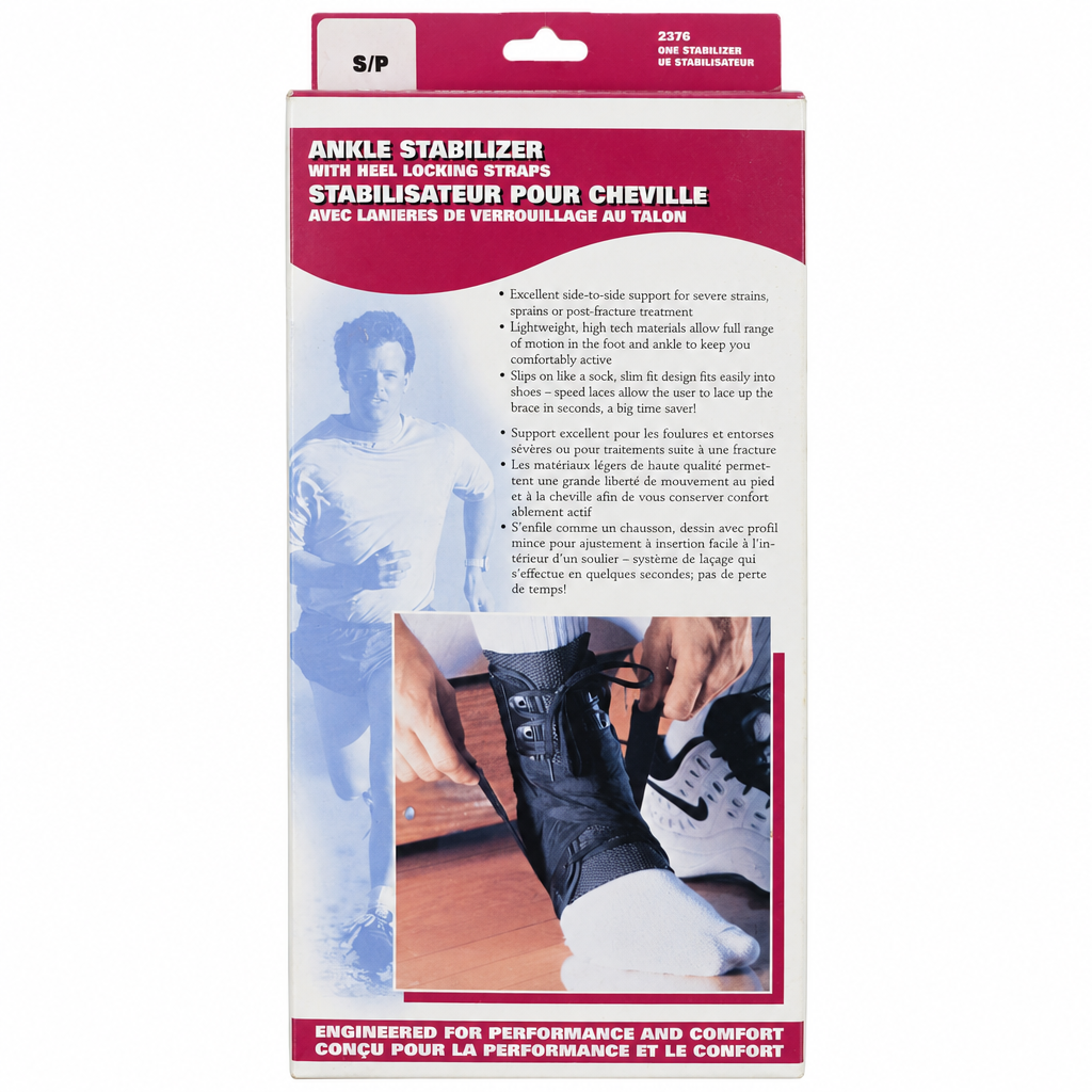 AIRWAY ANKLE STABILIZER WSTRAPS SMALL 1S