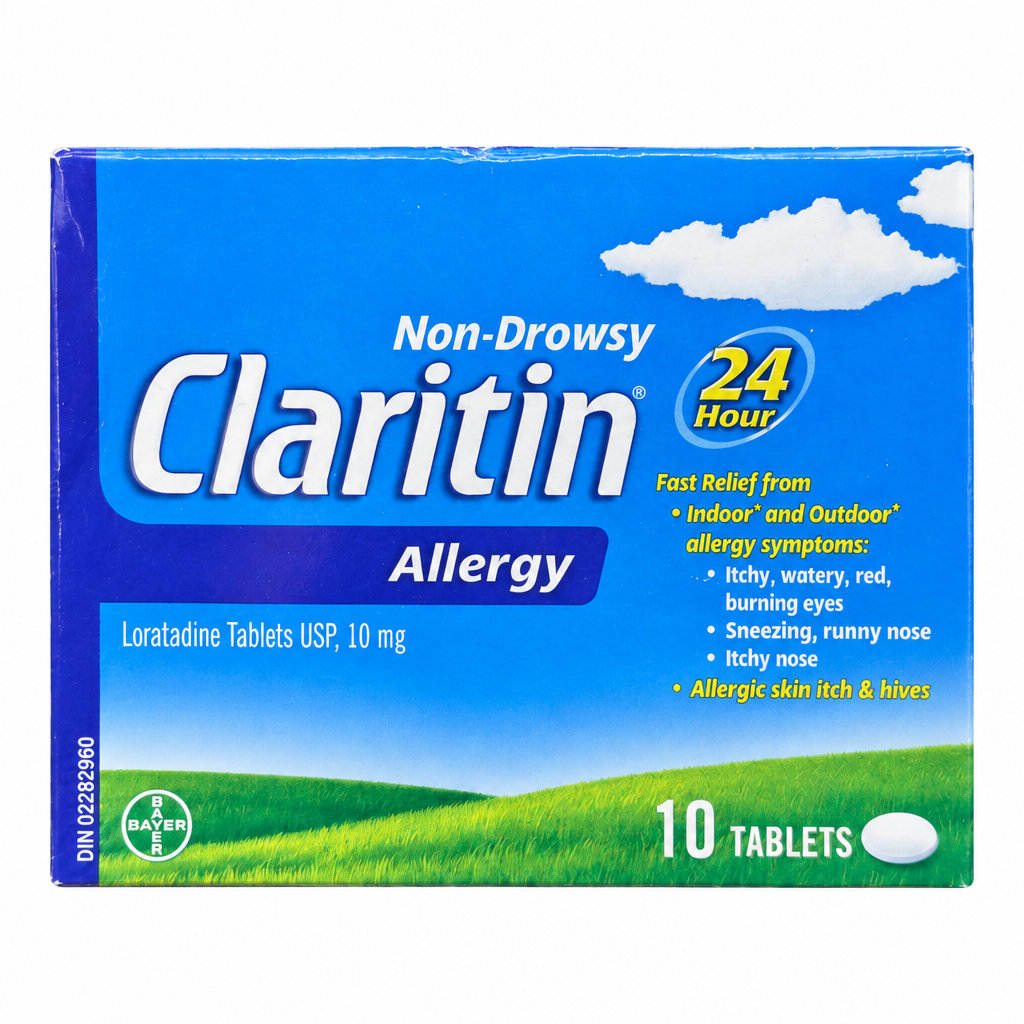 Claritin Allergy 24-Hour Loratadine 10 mg Tablets, 10 Tablets