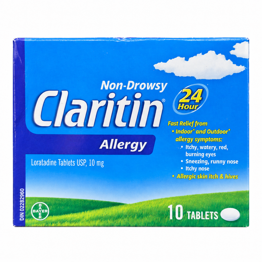Claritin Allergy 24-Hour Loratadine 10 mg Tablets, 10 Tablets