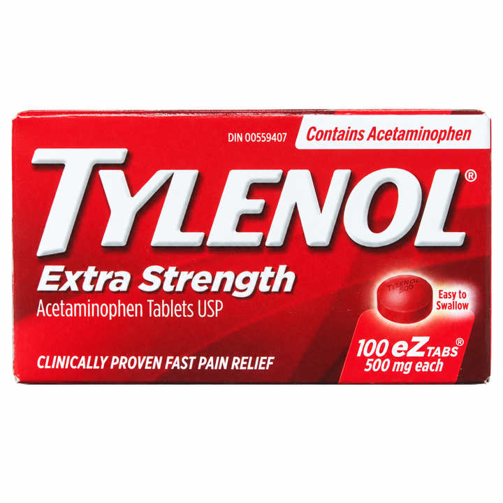 Tylenol Extra Strength 500 mg Tablets, 100 Count