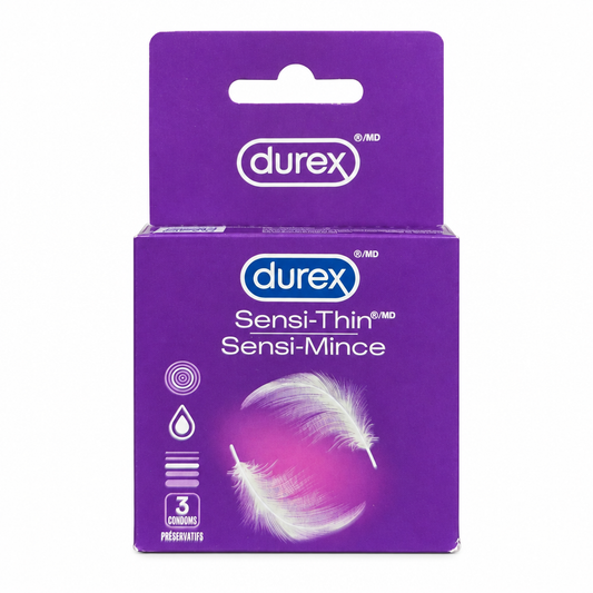 Durex Sensi-Thin Lubricated Condoms, 3 Count