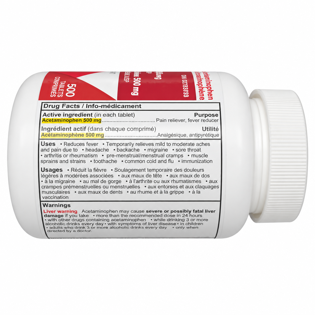 OPTION+ ACETAMINOPHEN FAST ACTION TABS 500MG