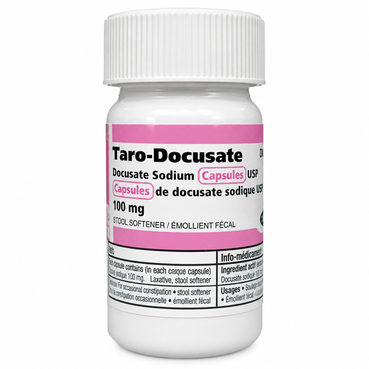 TARO-DOCUSATE SODIUM 100MG 100S