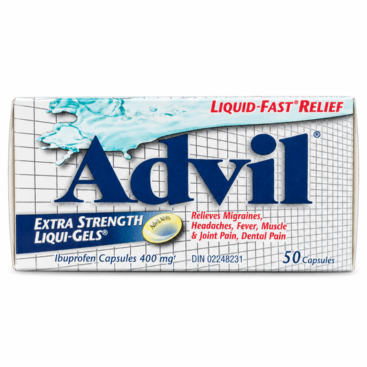 Advil Extra Strength Liqui-Gels 400 mg Ibuprofen Capsules, 50 Count