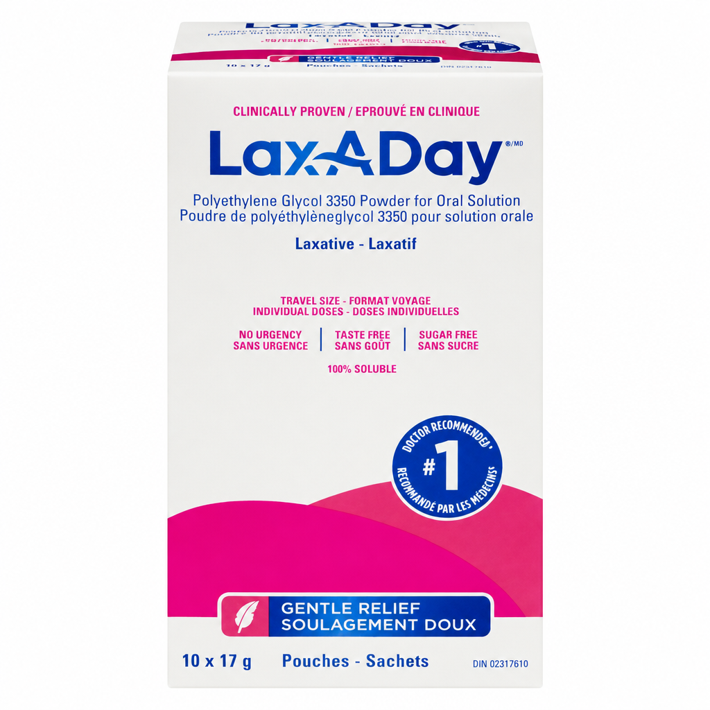 Lax-A-Day PEG 3350 Powder Sachets, 10 x 17 g