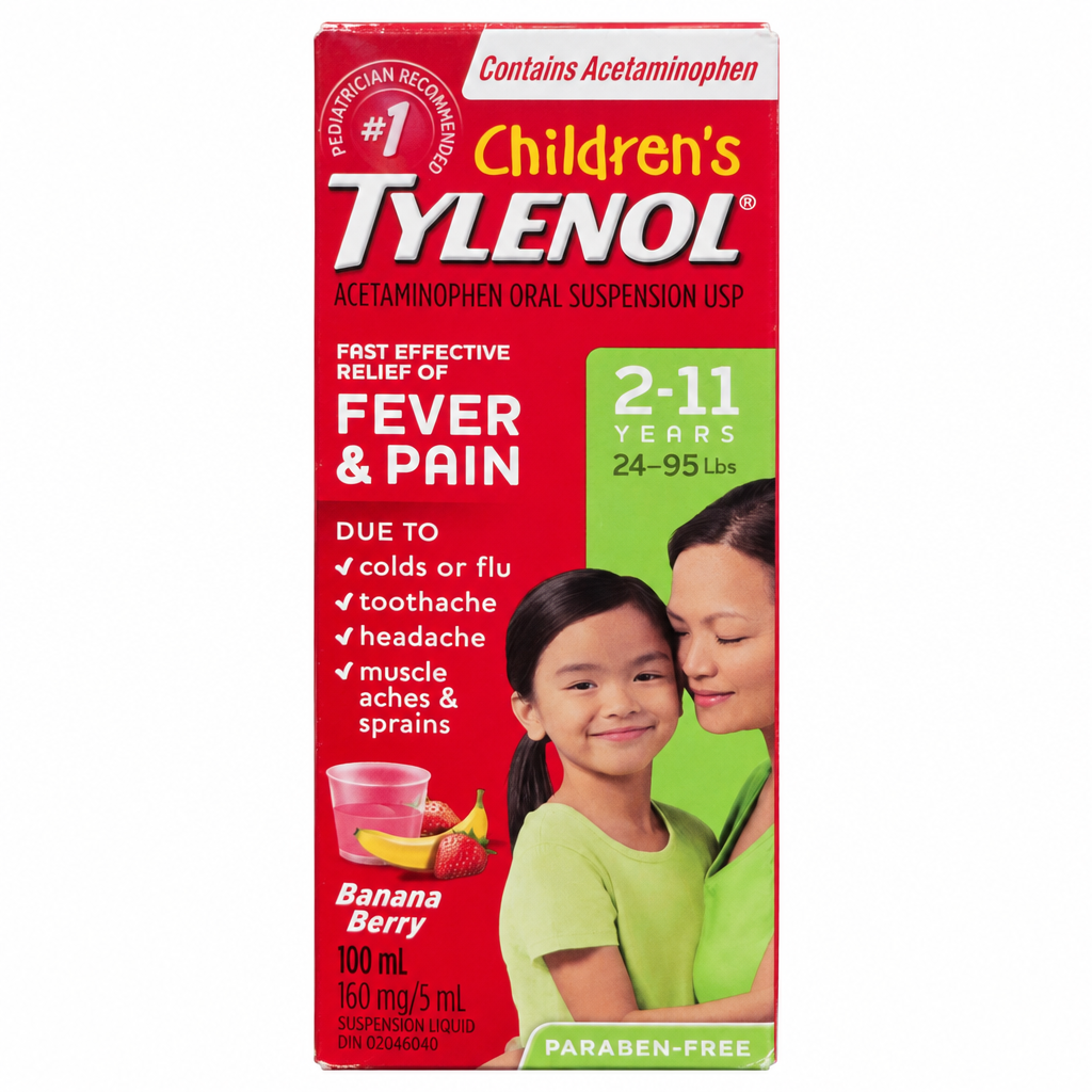 TYLENOL CHILD BANANA BERRY TWIST 100ML