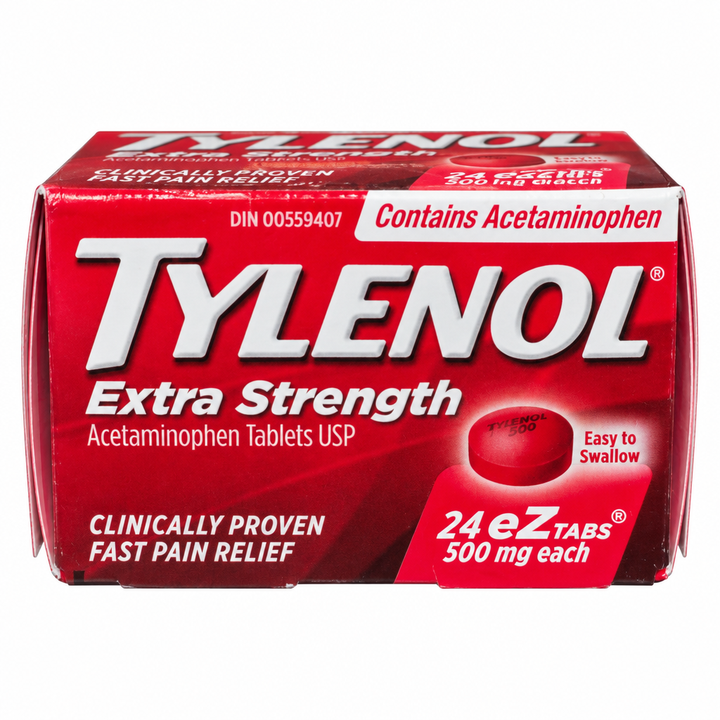 Tylenol Extra Strength EZTabs Acetaminophen 500 mg, 24 Tablets