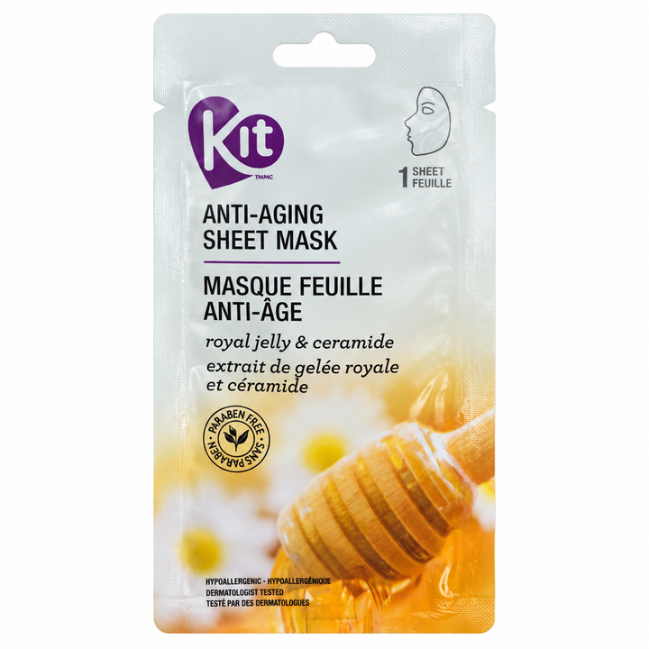KIT Anti-Aging Sheet Mask - Royal Jelly & Ceramide, 1 Sheet