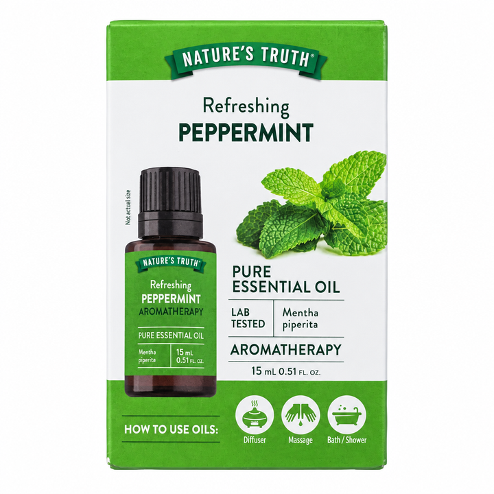 NATURES TRUTH ESSENTIAL OIL PEPPERMINT 15ML