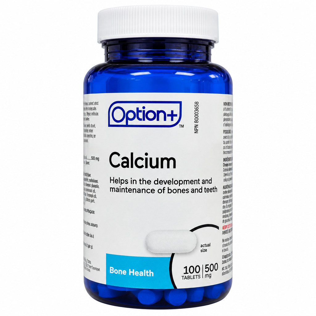 OPTION+ CALCIUM CARB 500MG 100