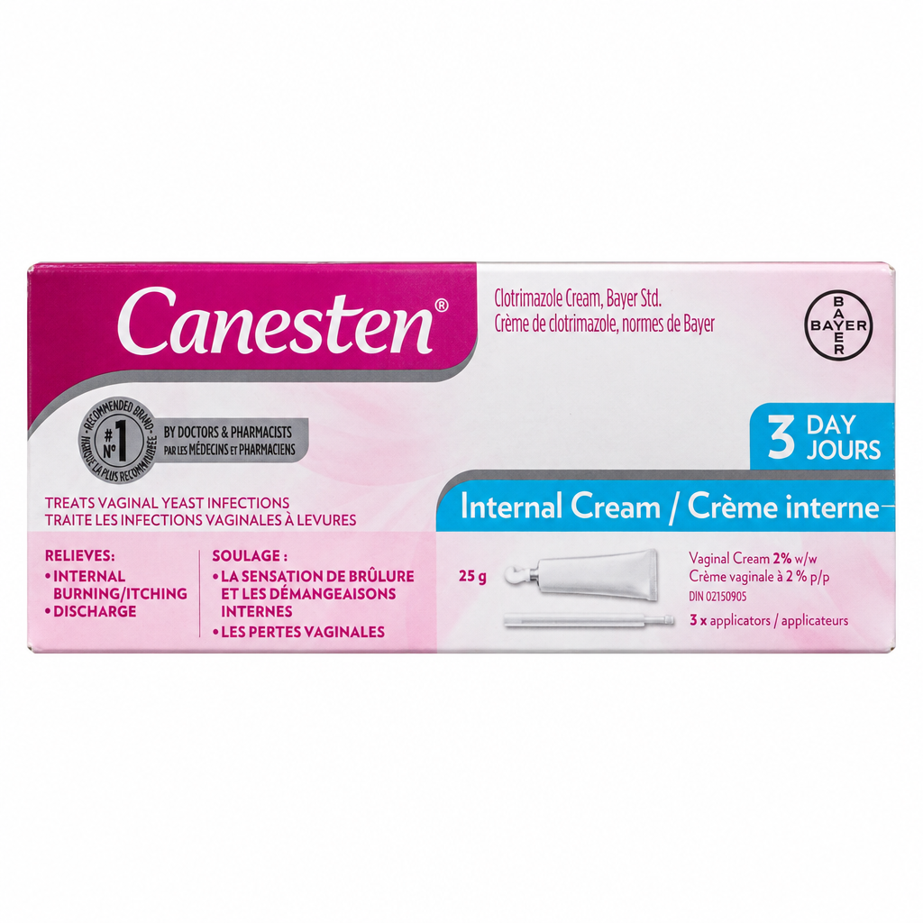 Canesten 3-Day Internal Cream 2% Vaginal Treatment, 25 g