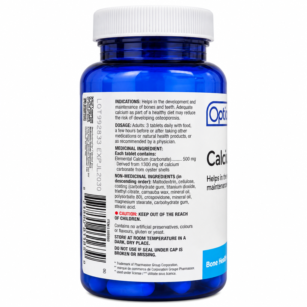 OPTION+ CALCIUM CARB 500MG 100
