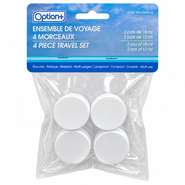 OPTION+ POTS TRAVEL KIT 2X18ML & 2X12ML
