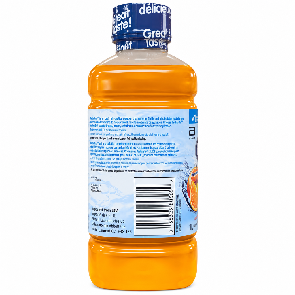 Pedialyte Fruit Flavoured Oral Rehydration Solution, 1 L